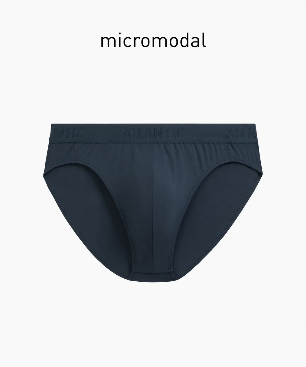 Мужские трусы слипы спорт Atlantic, 1 шт. в уп., микромодал, сине-зеленые, MP-1590