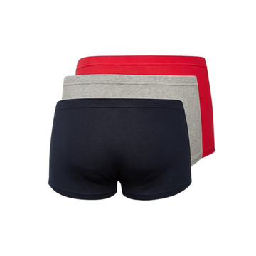 Набор мужских трусов боксеров 3в1 (серые, красные, темно-синие) Tom Tailor 8710/6061 9314