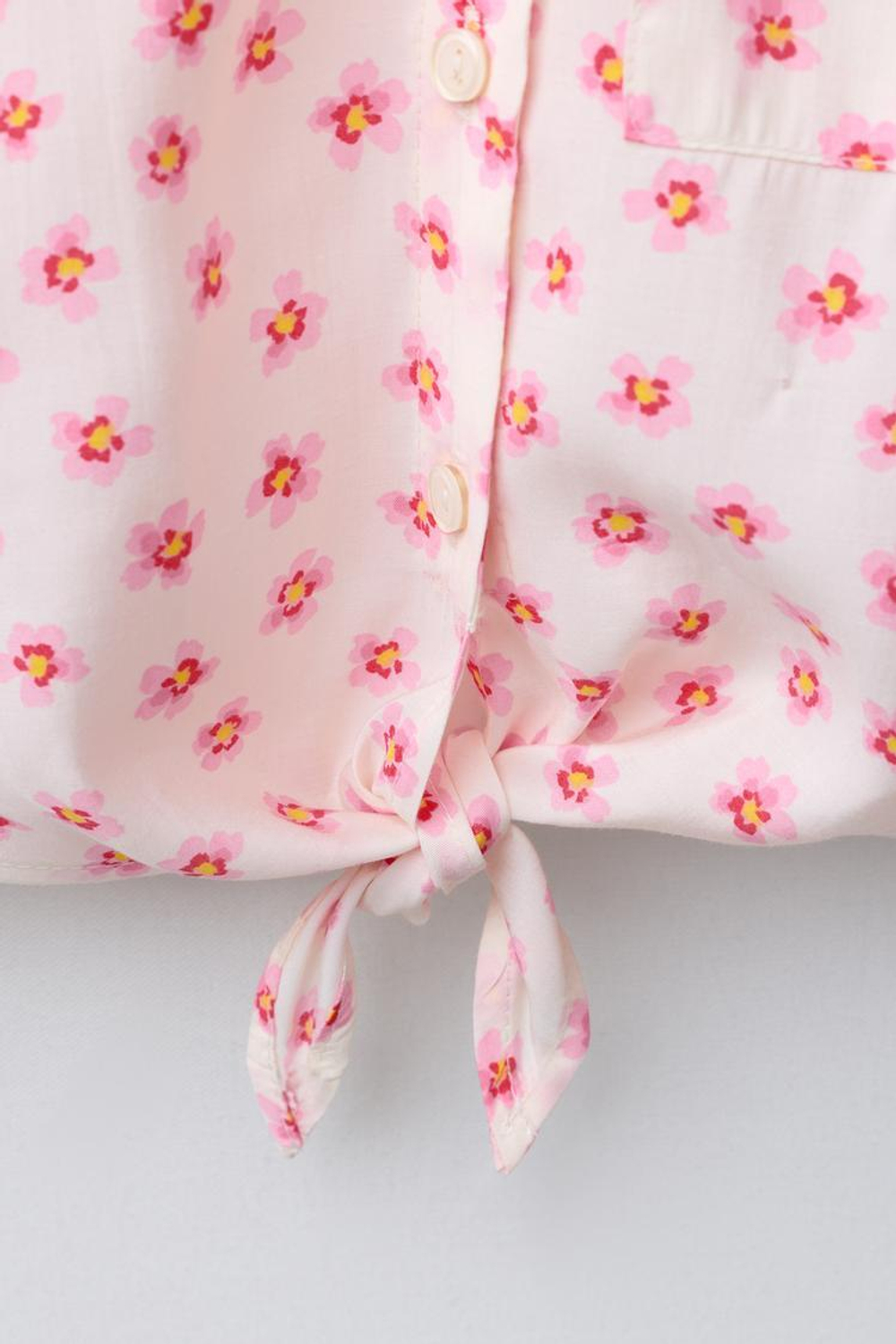 ZARA РУБАШКА С ПРИНТОМ, МЯГКИЙ РОЗОВЫЙ