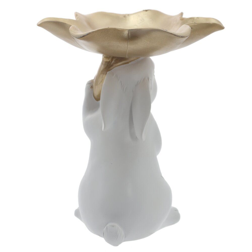 GAEM Фигурка декоративная "Заяц" с подносом, L17,5 W17,5 H20,5 см