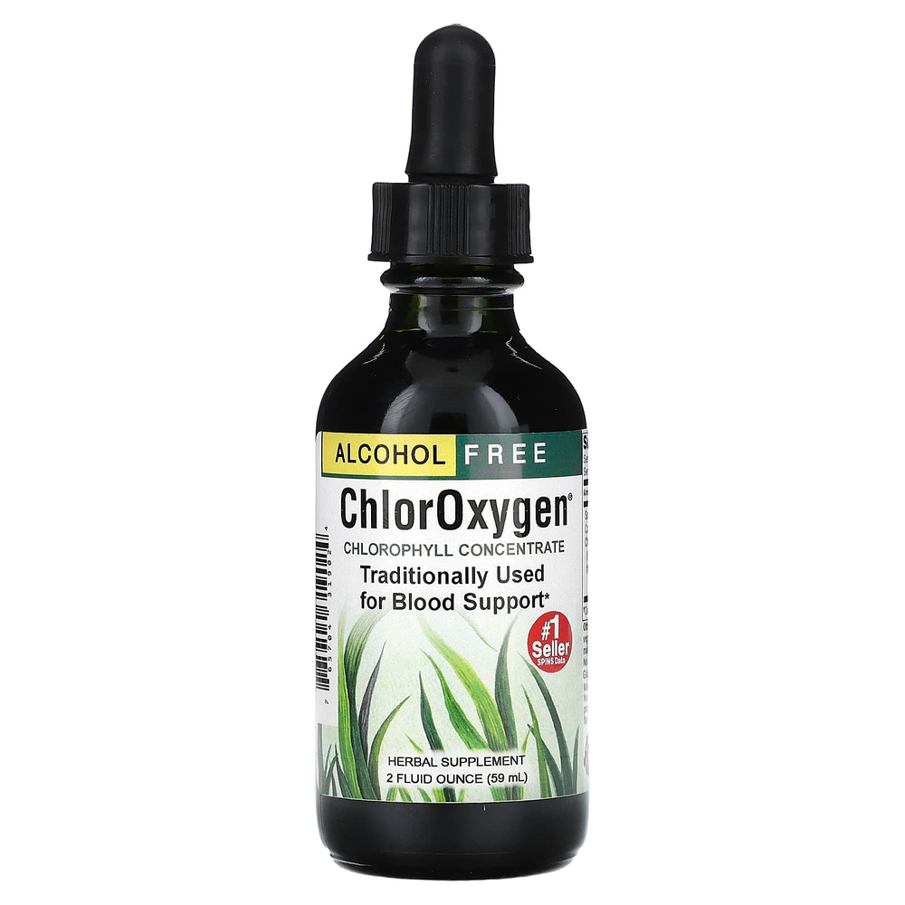 Herbs Etc., ChlorOxygen®, концентрат хлорофилла, без спирта, 59 мл (2 жидк. унции)
