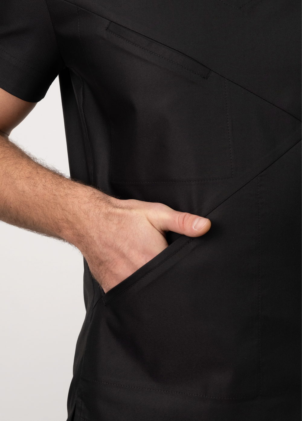 Медицинская туника с косым кроем