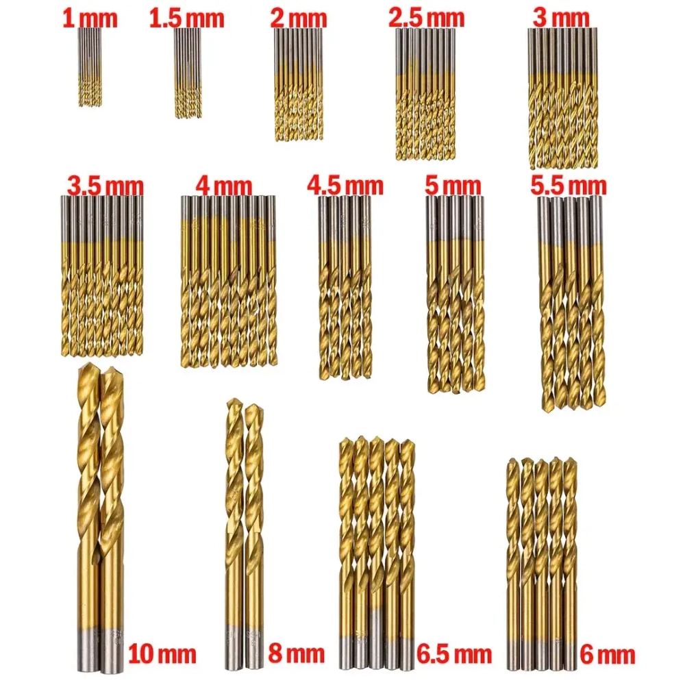 Сверла по металлу, набор 99пр. (для работы с мягкими металлами) Forsage F-924U98