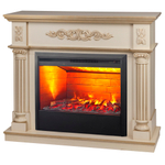 Каминокомплект Real Flame Silvia 26 WT-619G с очагом 3D Helios 26