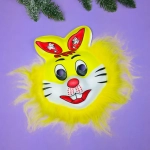 Маска «Заяц» с мехом