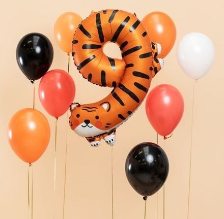 Композиция шаров "9 лет с Тигренком"