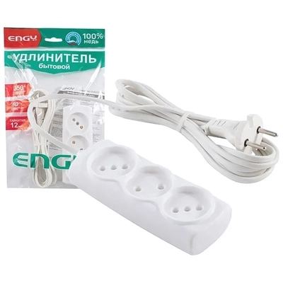 Удлинитель ENGY Эконом 3мроз. (ШВВП 2,75)