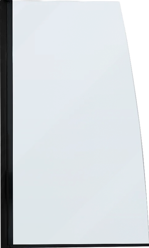 Шторка для ванны Jacob Delafon SERENITY E4933-BL 80 черный матовый профиль/прозрачно-матовое стекло