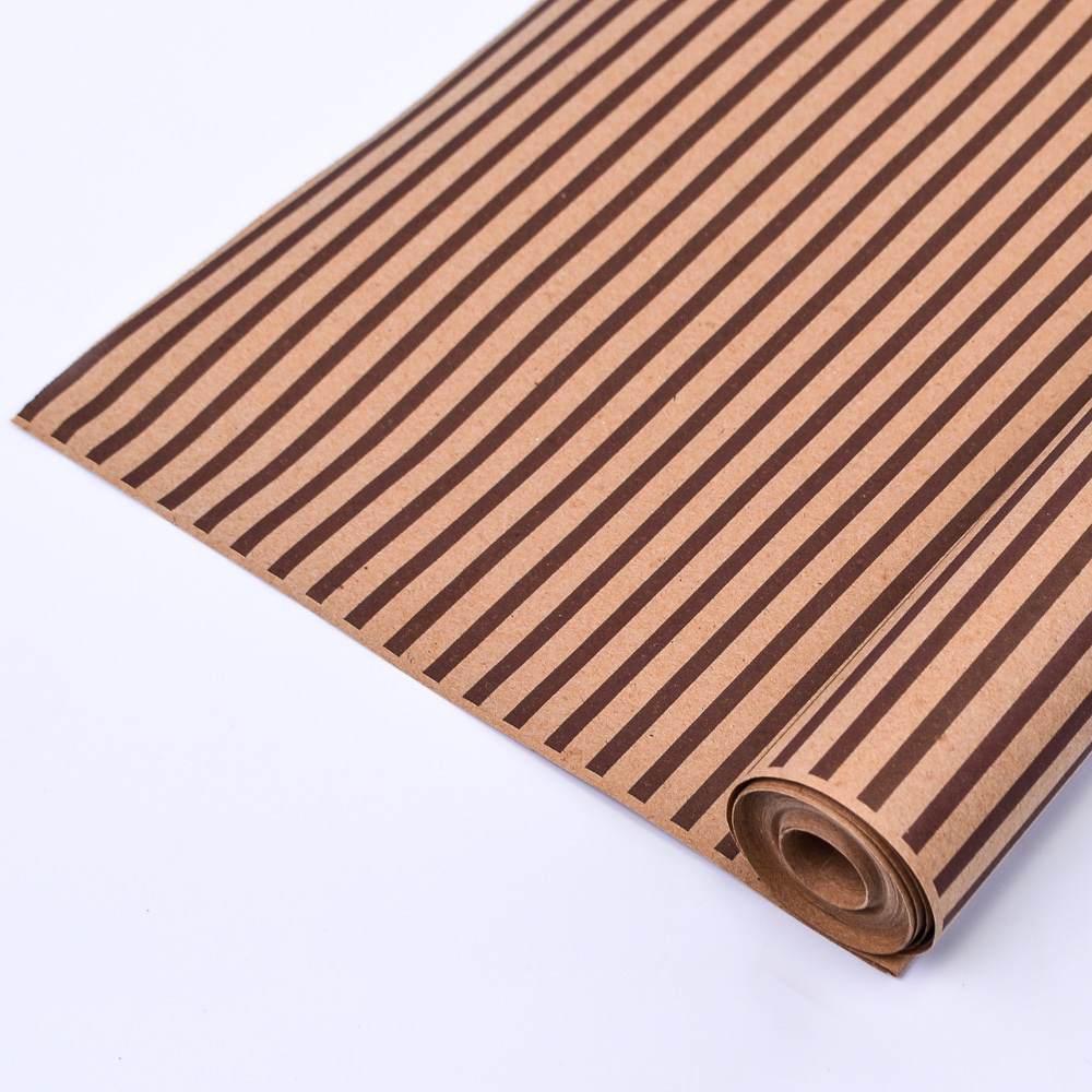 Рулон "Полосы узкие" КОРИЧН 70см*400г