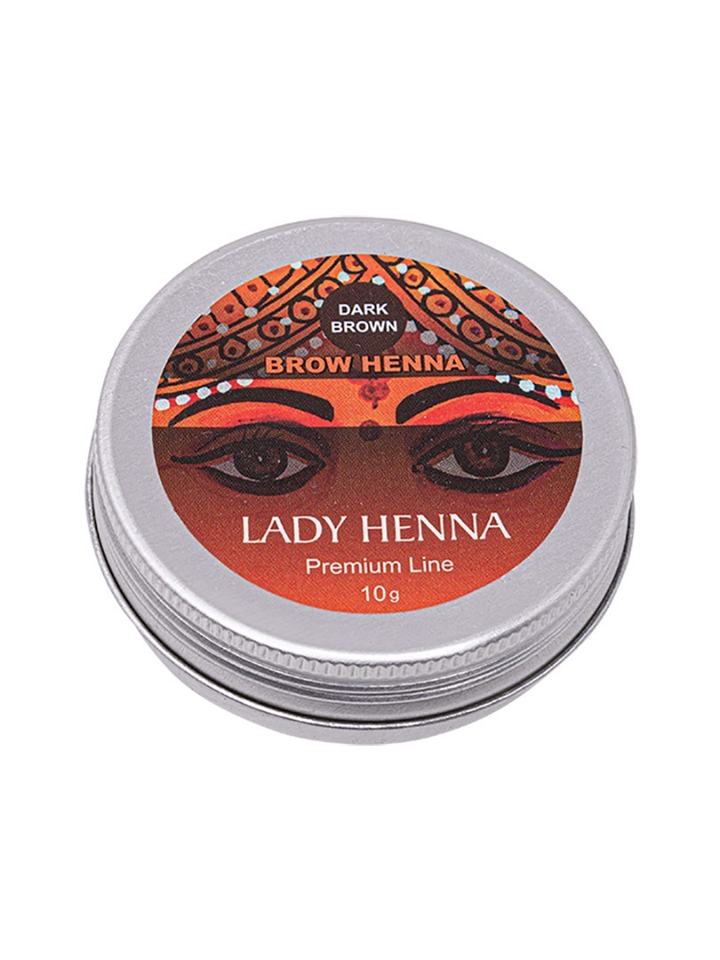 АКЦИЯ Хна для бровей Lady Henna Premium Line Dark Brown Темно-коричневая, 10 г