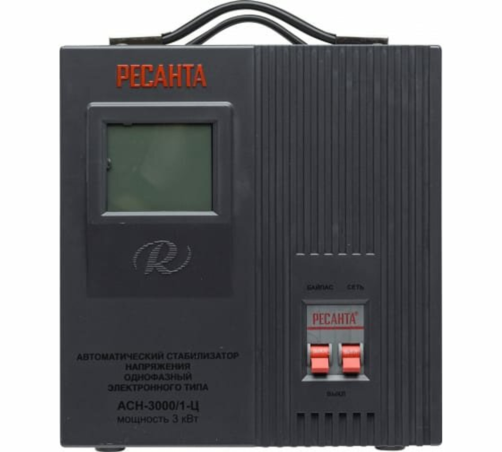 Стабилизатор напряжения Ресанта АСН-3000/1-Ц, Однофазный, 3кВт