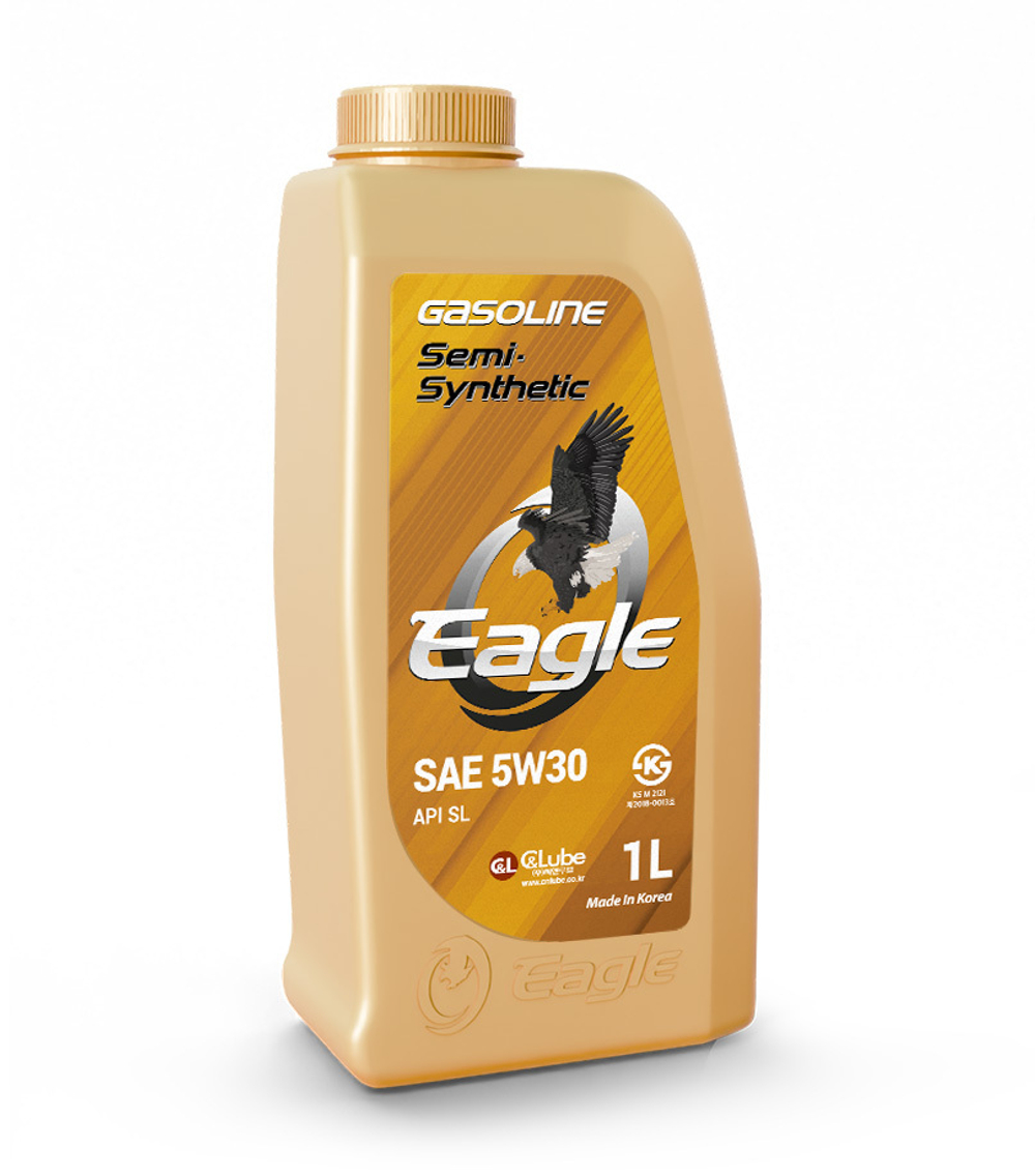 Моторное масло EAGLE Gasoline Semi-syn. 5W30 API SL  1л