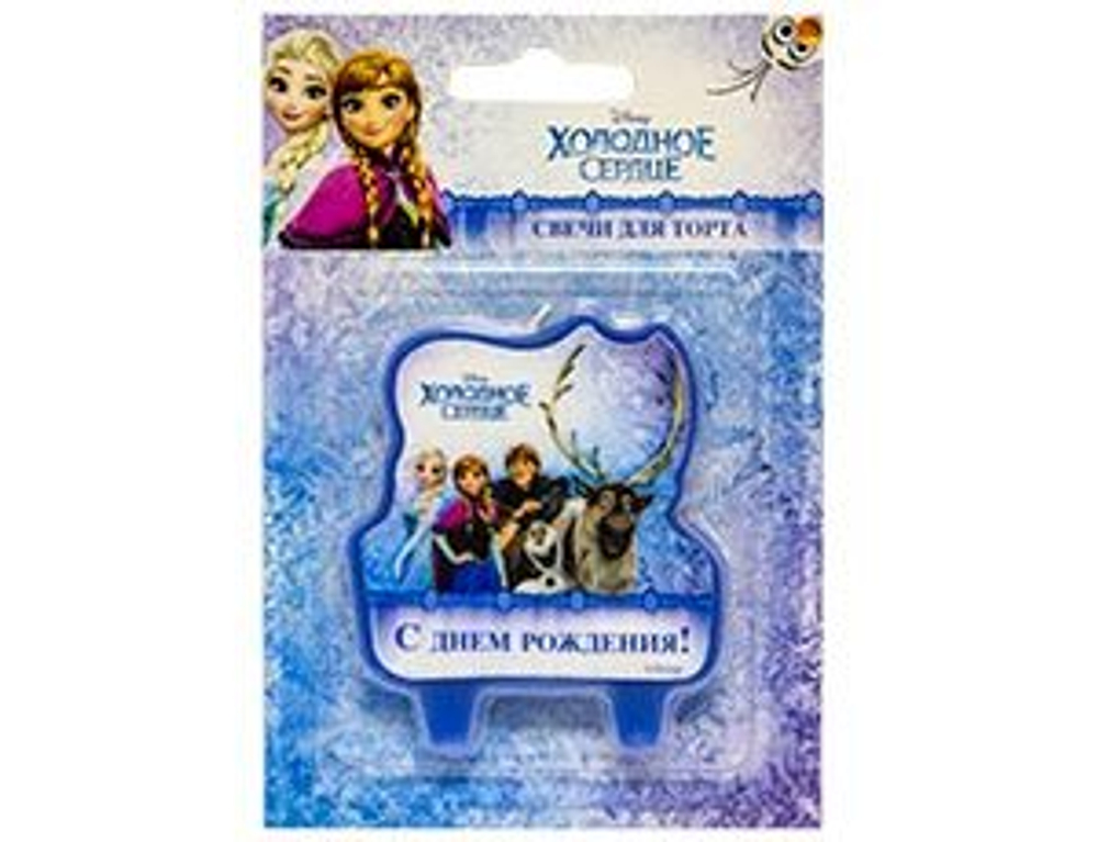 РАСПРОДАЖА Свеча д/торта Disn С ДР Холодное СердцеV