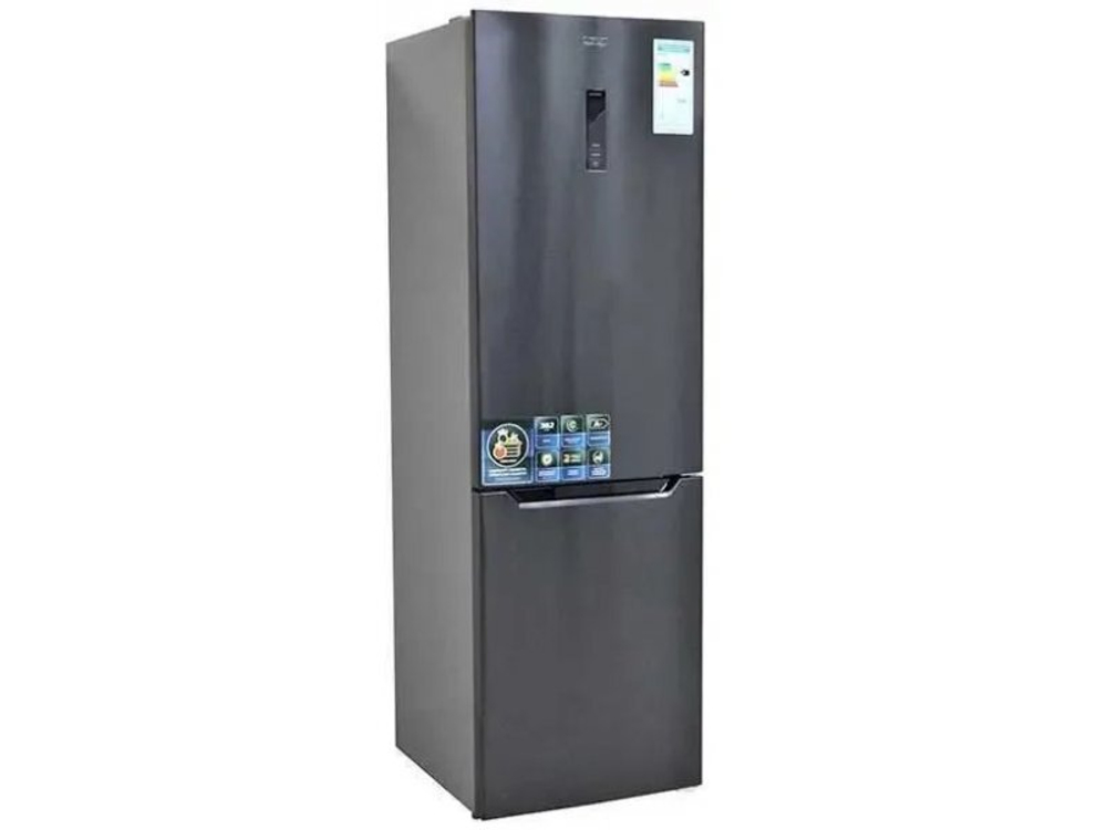 Холодильник Kraft TNC-NF503D Total No Frost черная сталь