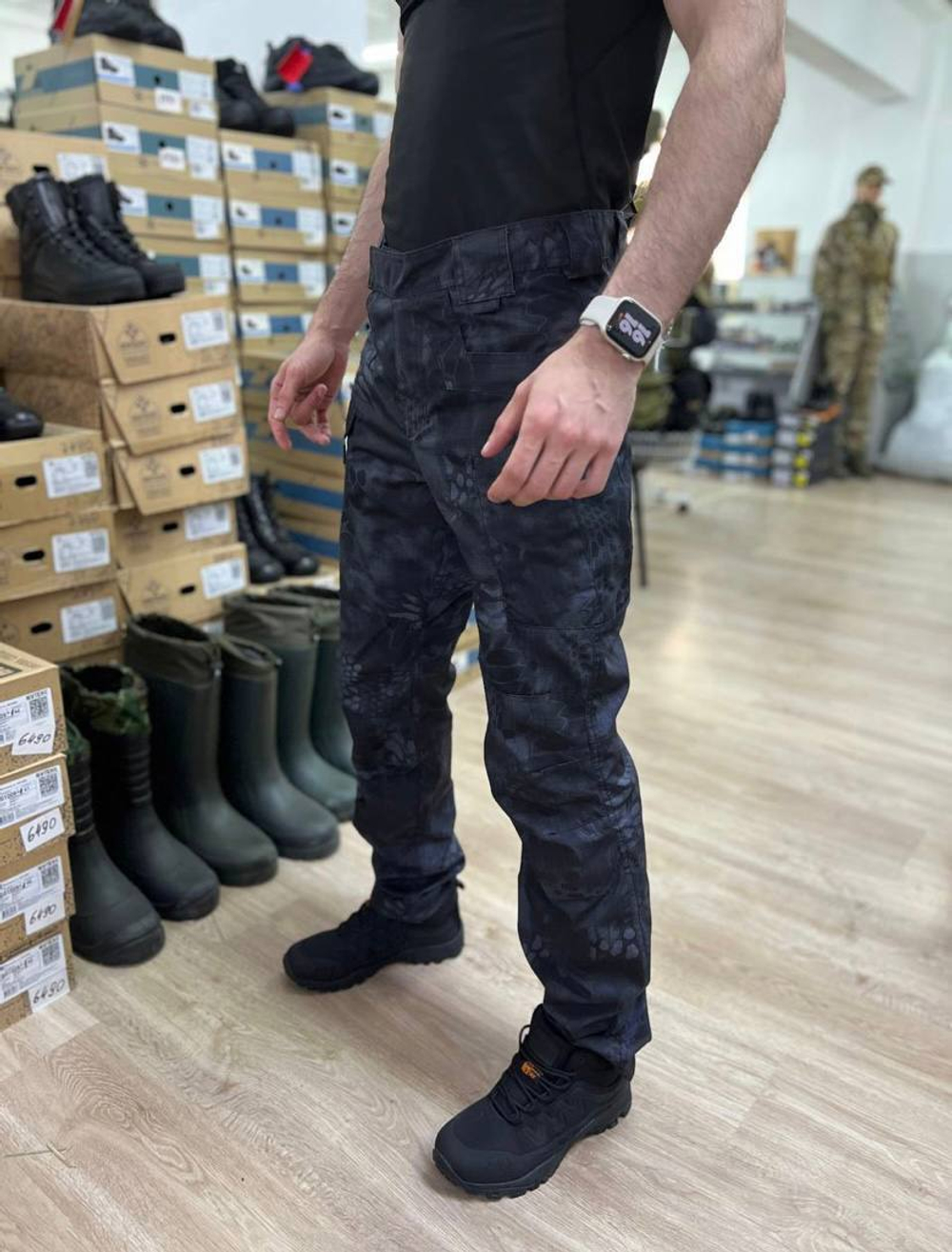 Брюки страйкер / чёрный питон