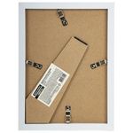 Рамка 15х21 см небьющаяся, багет 17,5 мм, пластик, BRAUBERG "Colorful", белая, 391240