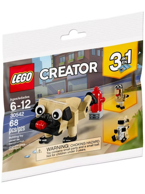 Конструктор LEGO Creator 30542 Милый мопс
