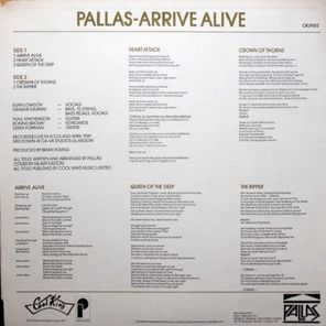 Pallas / Arrive Alive (LP)
