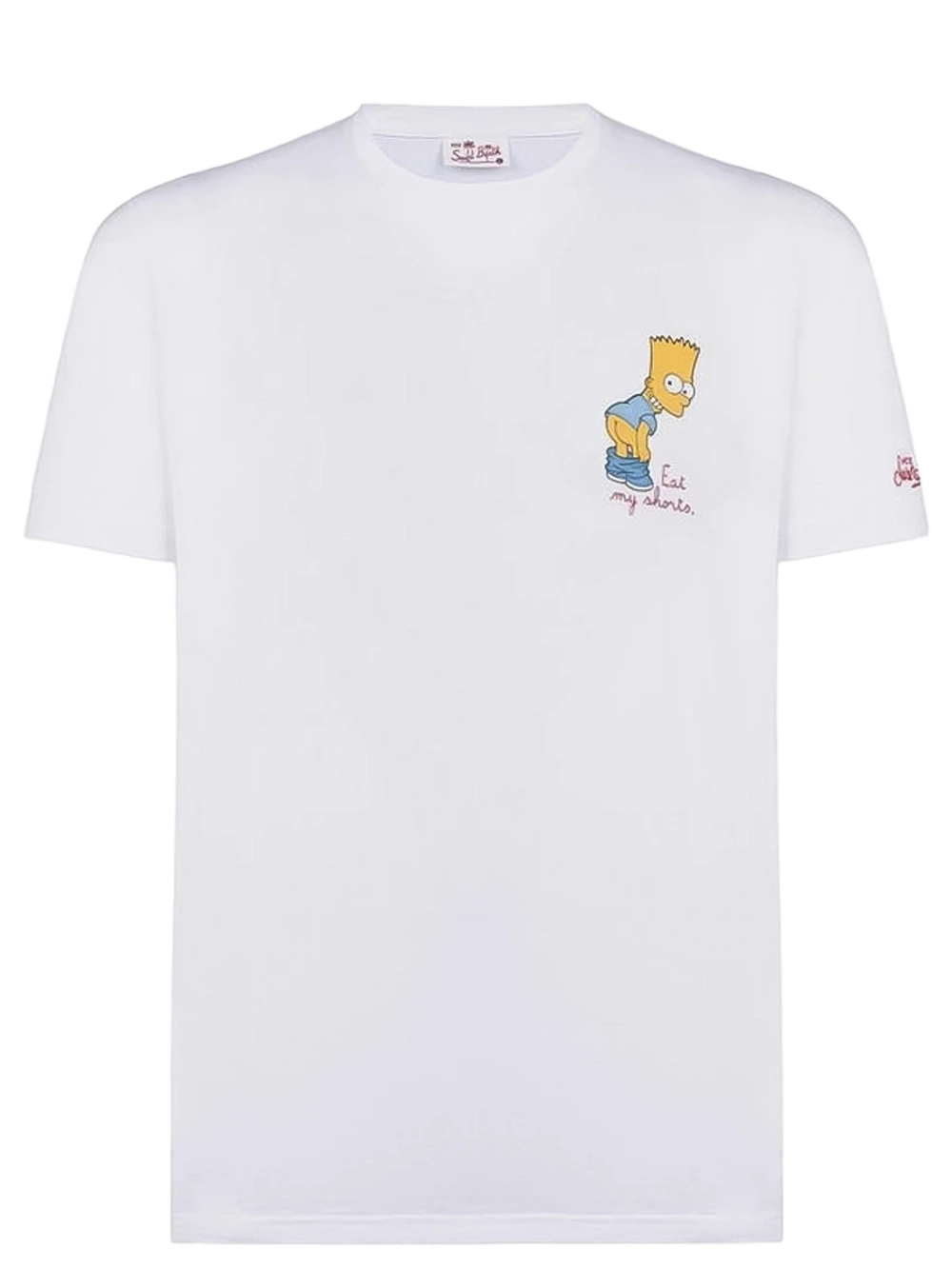 Футболка MC Saint Barth TSHIRT BART белый снимает шорты