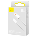 Type-C Кабель Baseus Dynamic Series Fast Charging Data Cable USB to Type-C 100W 1m - White