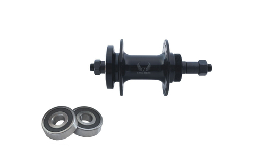 Втулка задняя WZ алюминий диск 6 болтов трещотка гайки, 36H ось 3/8''х135x175мм, на промах черная