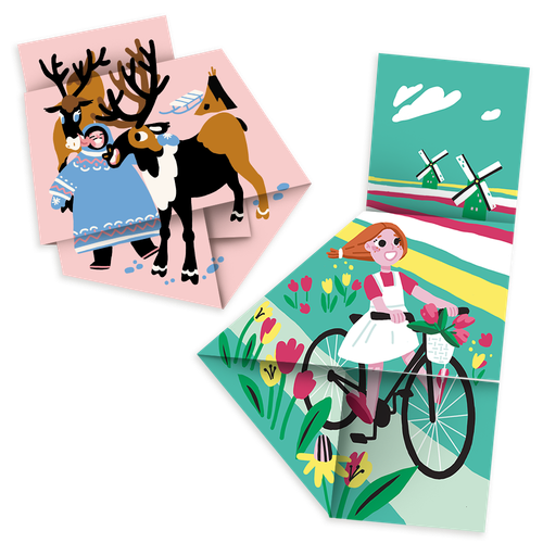 Сгибалки. Головоломка Вокруг света.