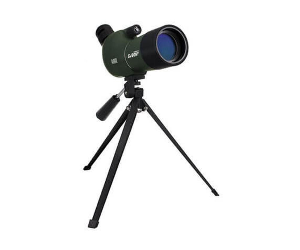 Зрительная труба SVBONY SV28 20–60x60 WP со штативом, наклонная - фото 1