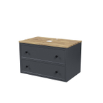 Тумба подвесная IDDIS Torr, со столешницей, 80 см, темно-серый, TOR80DBi95K