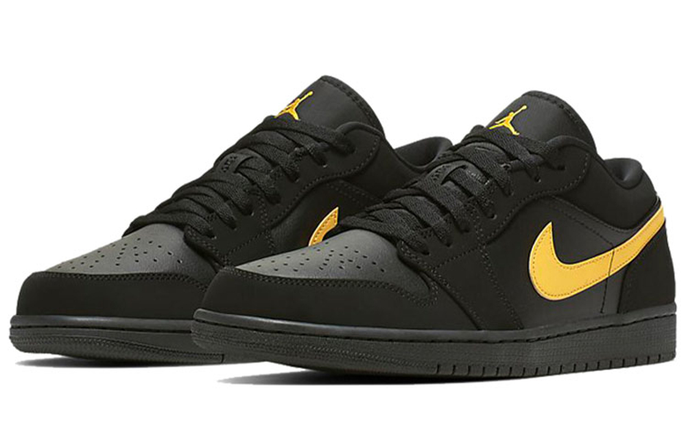 Jordan 1 Low Black University Gold