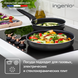 Набор сковород Tefal Ingenio Black 5 3 предмета 22/26см 04181810