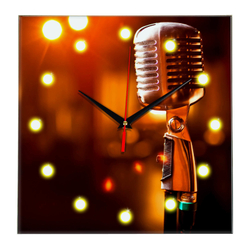 Настенные часы "microphone" Декор для дома, подарок