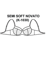 Бюстгальтер полумягкий Ava NOVATO 1030 PU темно-синий