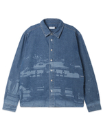 Мужская Рубашка Printed Denim