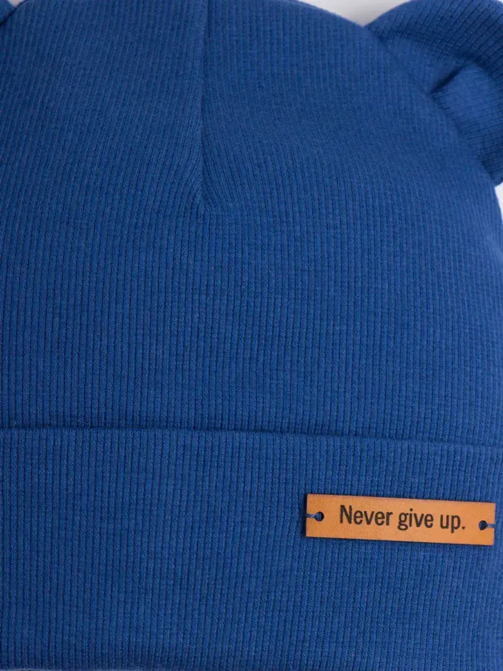 Шапка детская с ушками на осень