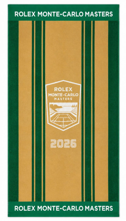 Теннисное полотенце Monte-Carlo Rolex Masters Jacquard Towel - green/gold