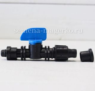 Фитинг ПНД кран с резинкой - 1шт