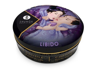 Свеча-массажное масло Libido (экзотические фрукты) 30 мл (Цвет: белый)