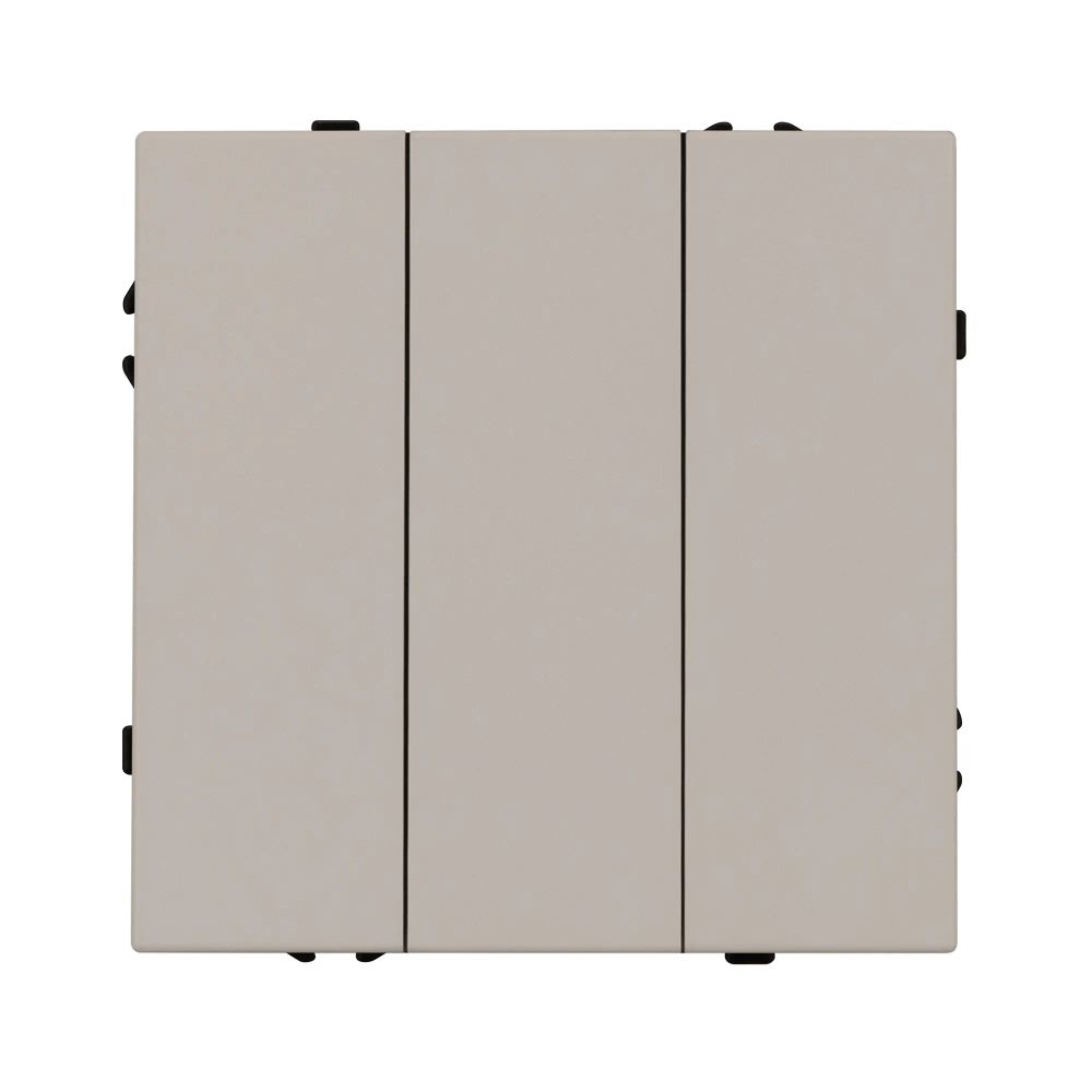 Механизм выключателя трехклавишный непроходной SWT-NOBE-MK03-SFPL-CA (230V, 10A) (Arlight, Кашемир) 061797