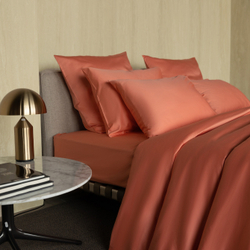 Простыня 200x220 Mollen розово-коралловая