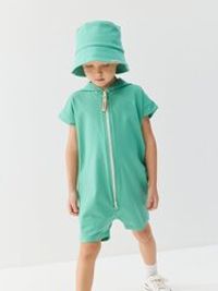 Ромпер на молнии с капюшоном "Зеленая мята"