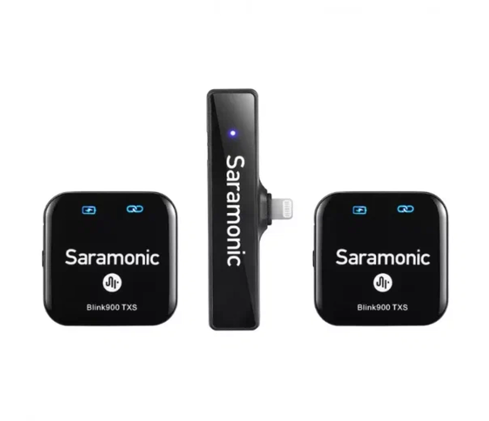 Радиосистема Saramonic Blink900 S4 (TX+TX+RXDi) приемник + 2 передатчика, разъем Lightning