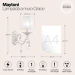 Настенный светильник (бра) Maytoni ARM247-01-G
