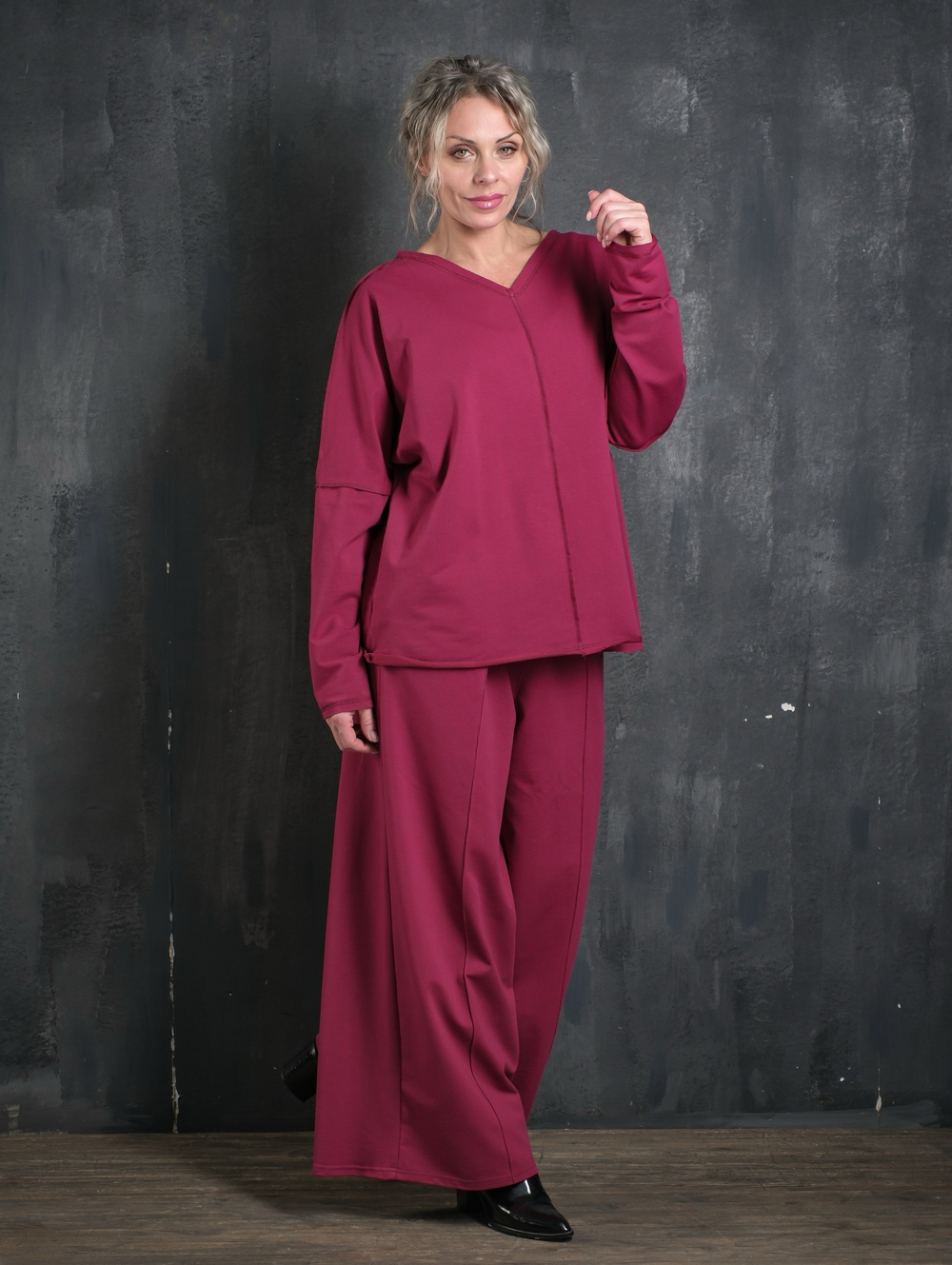 Лонгслив /двустороний/ фиалка