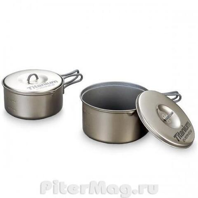 Evernew Ti Non-Stick Pot Set 2 [eca412]