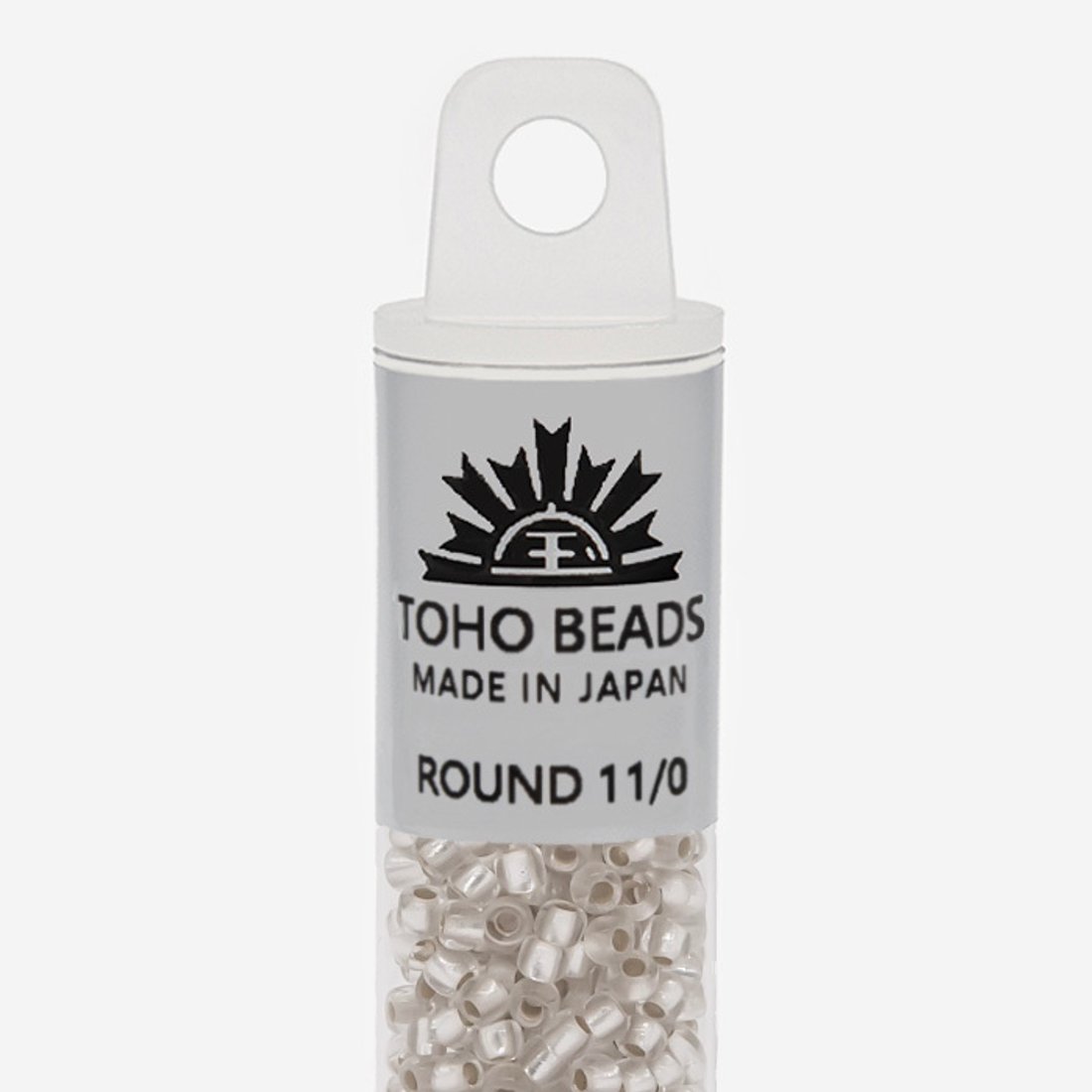 Японский бисер TOHO Round 11/0 (№21F), с внутренним серебрением, прозрачный матовый