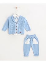 кардиган с рубашкой и штанами