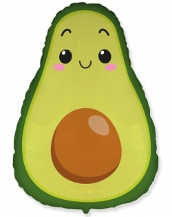 Шар (29""/74 см) Фигура, Авокадо, 1 шт. 4п Г173