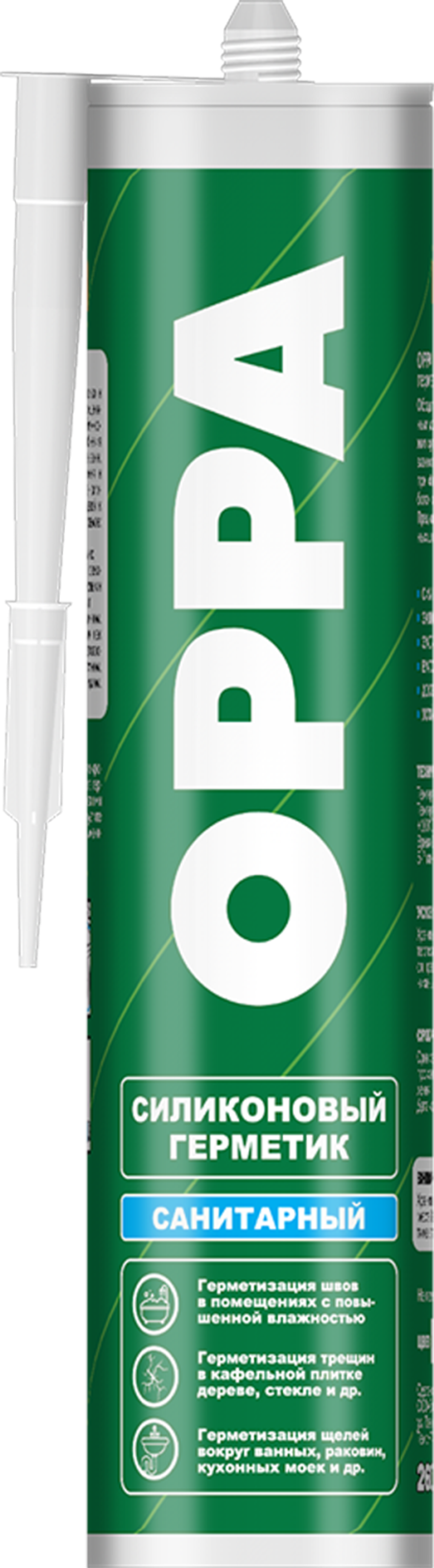 Герметик OPPA силикон. санитарный бесцветный 260 мл