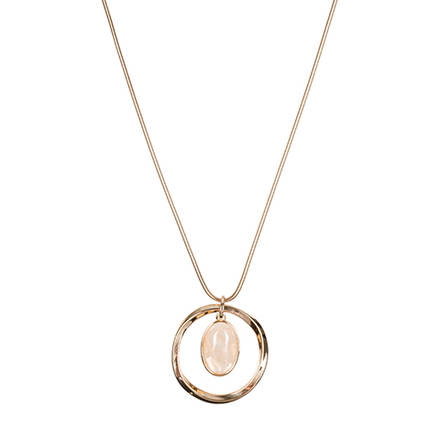 Колье Fiore Luna CRYSTAL-PEACH OPAL LN5137 BR/G