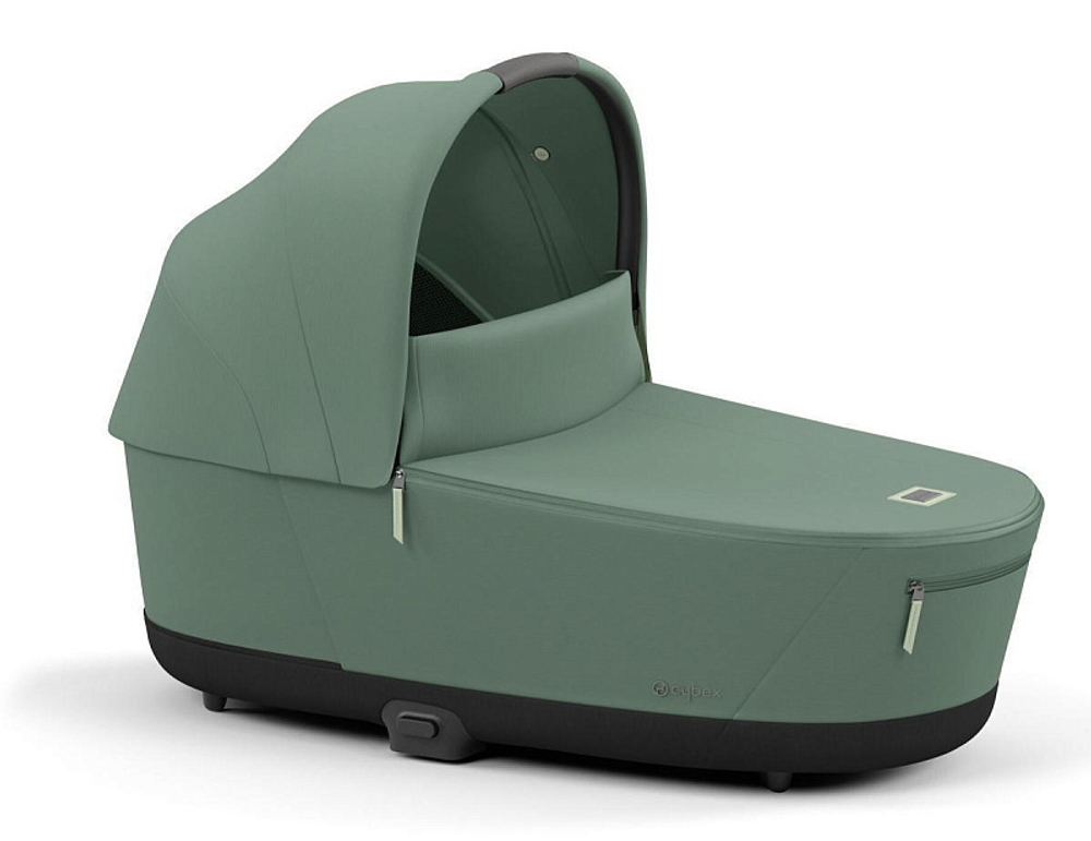 Коляска для новорожденных Cybex Priam IV Chrome Brown Leaf Green